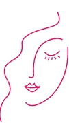 Icone visage femme graphique