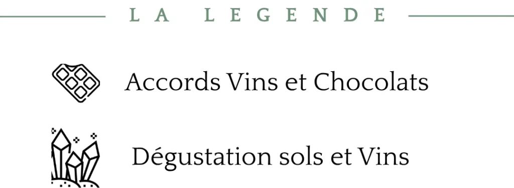 Légende agenda des dates d'ateliers Les Epicurieuses