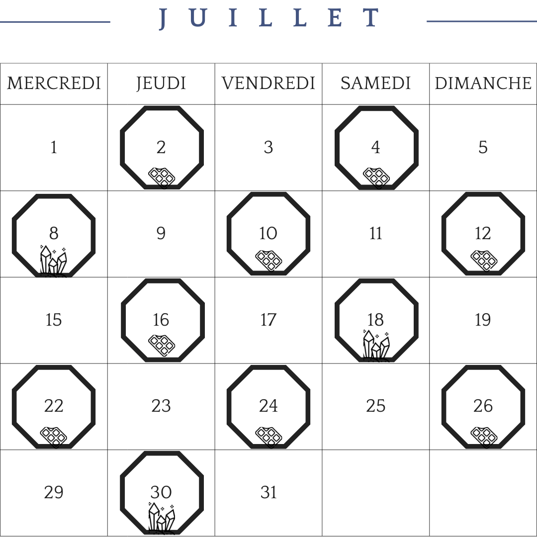 Agenda Juillet 2026 Crus Les Epicurieuses