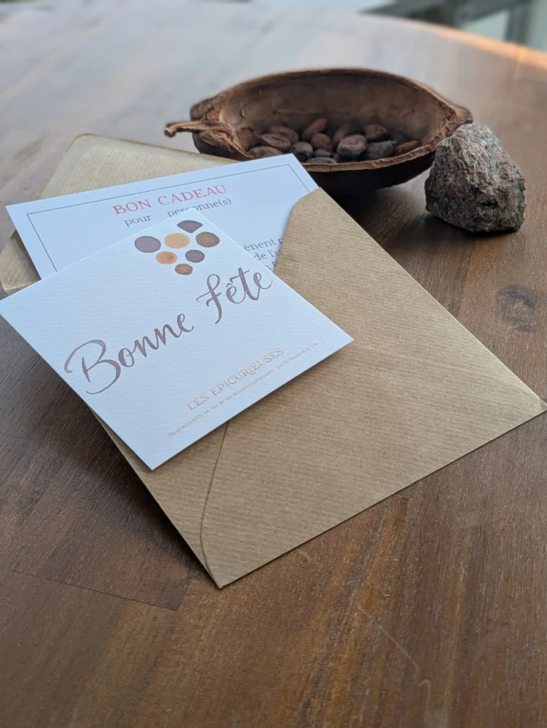 Bon cadeau + carte bonne fête - Fête des Mères Pères Les Epicurieuses