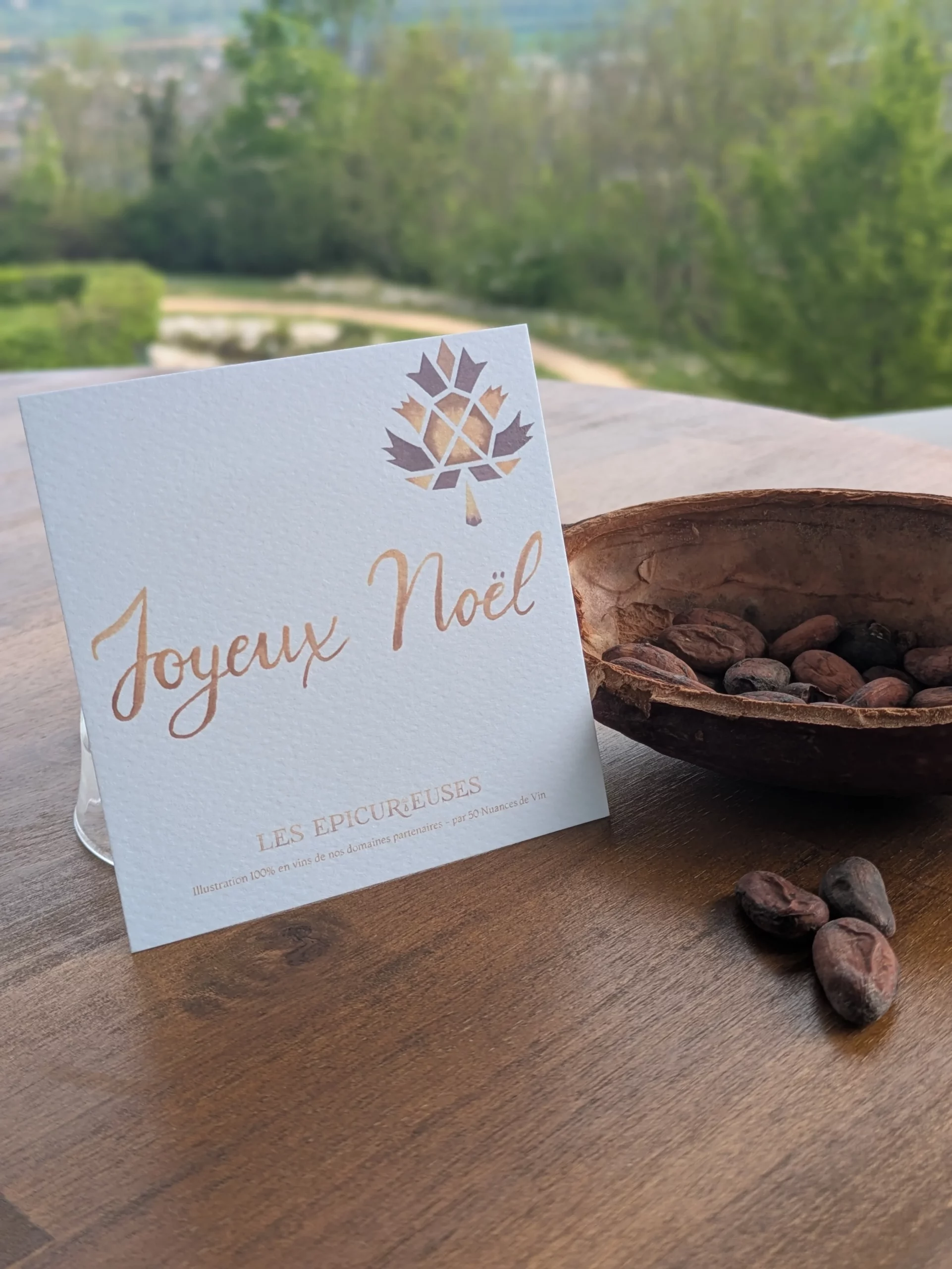 Carte message joyeux noël Les Epicurieuses
